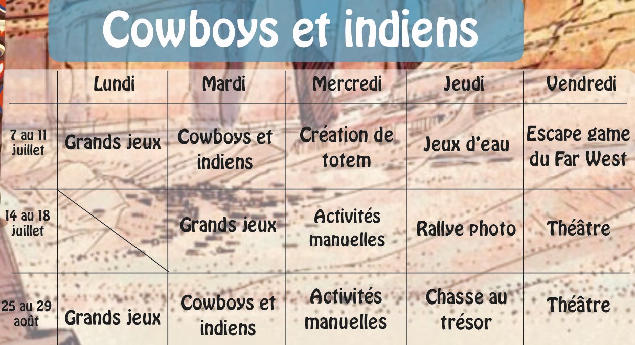 Stages d'été